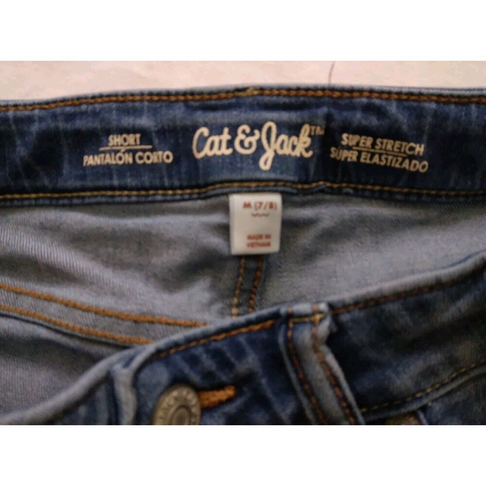 Small Lot Of 4 Girl's Size 7/8 8 10 Shirt Shorts Romper Cropped Jeans - Picture 7 of 14
